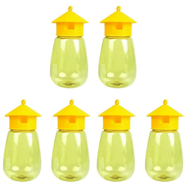Paquete de 6 Trampas Reutilizables para Moscas, Trampas para Moscas de la Fruta Fly Catcher Outdoor