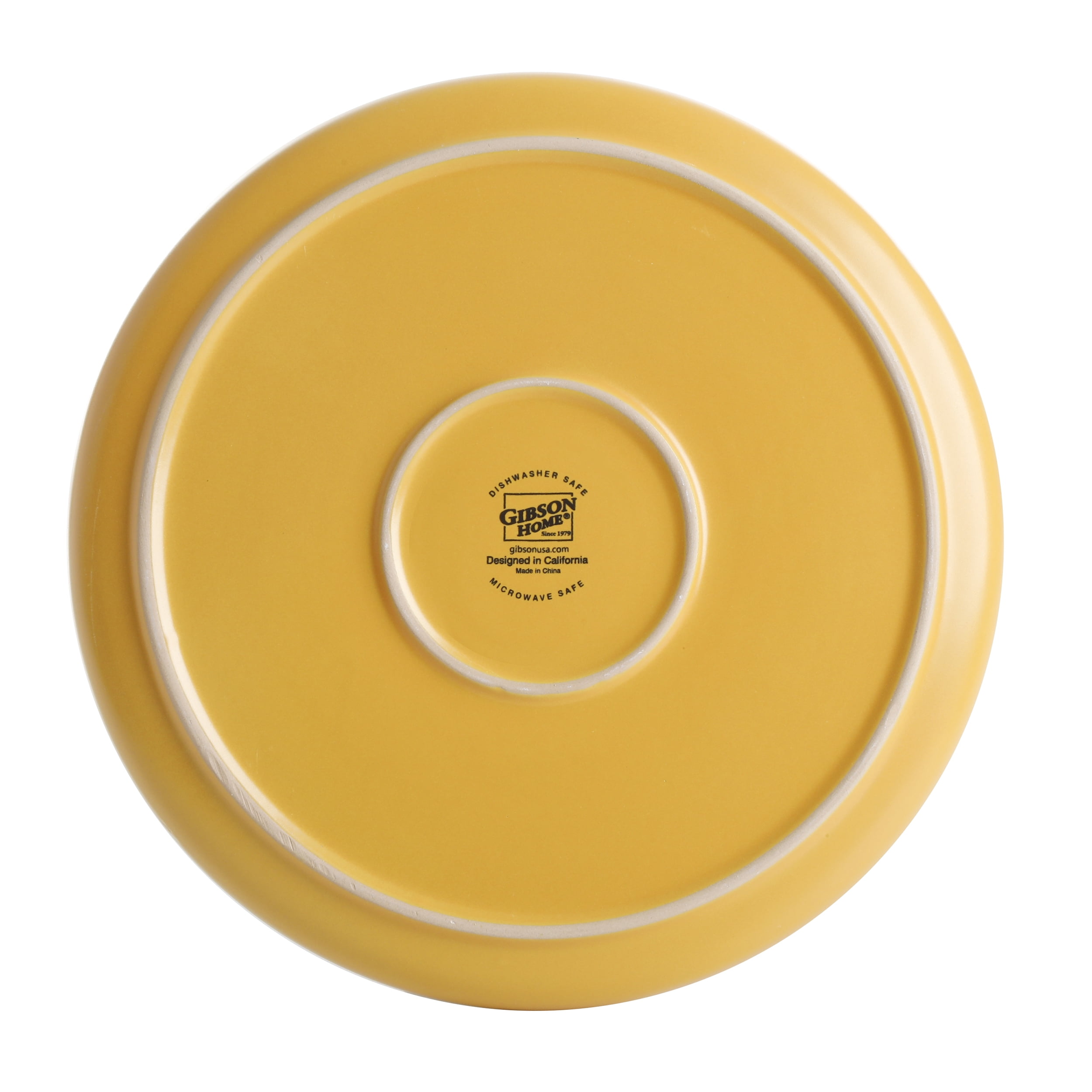Gibson Home Everyday Essential Yellow Dinnerware Set, 12-Piece Set