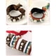 thumbnail image 4 of 2 bandas elásticas para el cabello con nudos de perlas artificiales de arcoíris y leopardo., 4 of 7