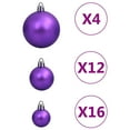 thumbnail image 3 of vidaXL Christmas Decoration Christmas Bauble Set Ball Ornament Polystyrene, 3 of 6