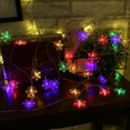 thumbnail image 1 of Snowflake String Lights, 10ft 20LED String Lights Blue Snowflake Lights Snowflakes Plastic Fairy Lights Decorations, Colorful, 1 of 9