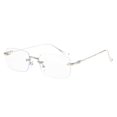 thumbnail image 1 of Light Blocking Glasses Anti Eye Strain Rimless Fashion Glasses For Reading Play, 1 of 2