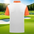 thumbnail image 5 of SGFCWSX Mens Polo Shirts Short Sleeve Moisture-Wicking Quick-Dry Slim Fit Gradient Casual Golf Shirts for Men White Size 5XL, 5 of 5