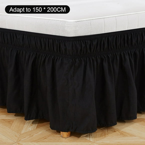 Bewildely Drop Bed Ajustable Elástico Cama Dust Ruffle Poliéster Colchón Decoración Ropa de cama Suministros Juegos de cama No.03 Bewildely HA004051-03