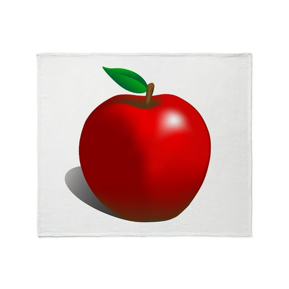 CafePress - Red Apple Fruit Throw Blanket - Soft Fleece Throw Blanket, 50"x60" for All Ages