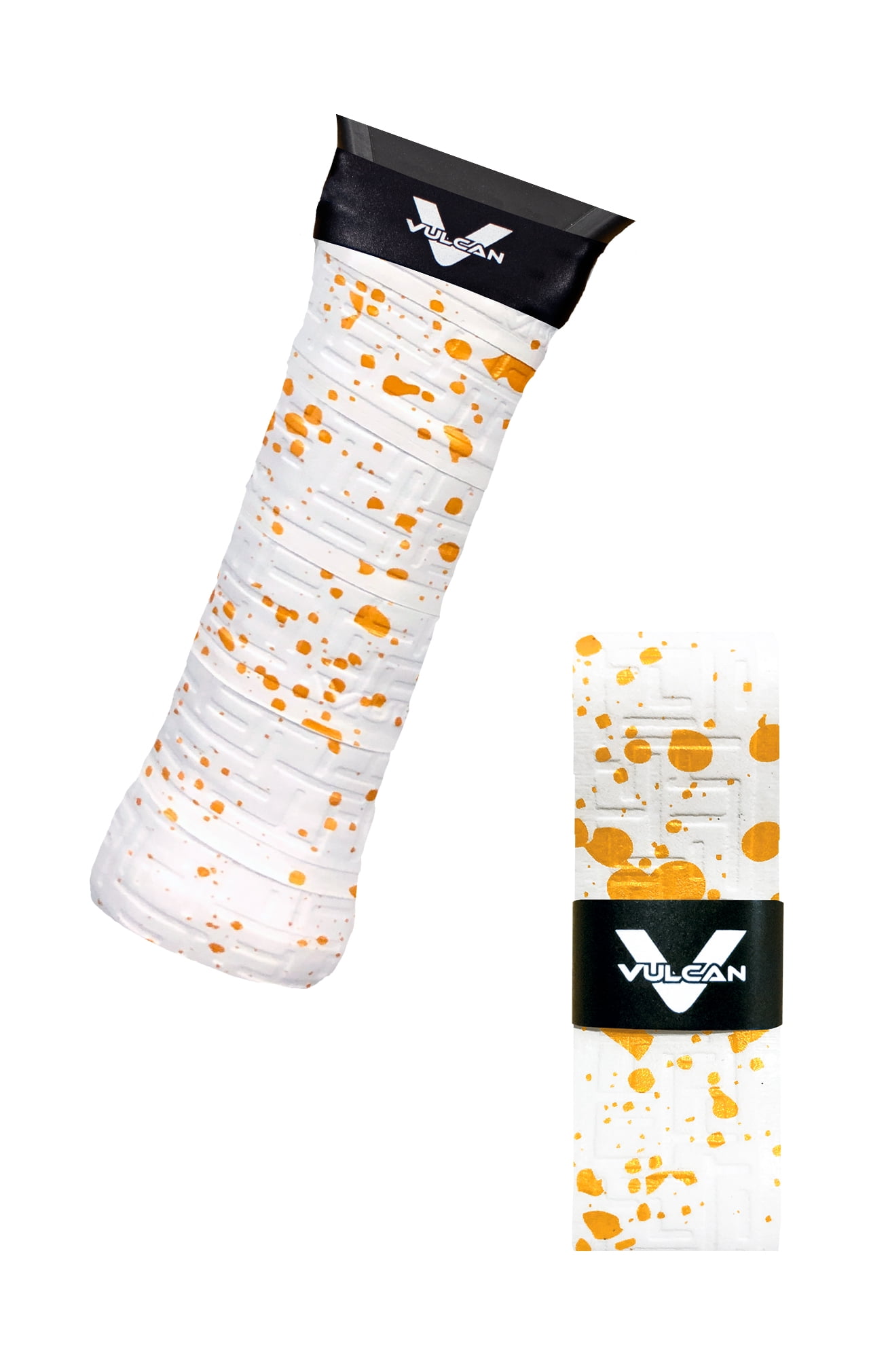 Vulcan Max Cool Pickleball Overgrip 3pk. / Orange Splatter