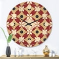 thumbnail image 2 of Designart 'Abstract Retro Pattern Design XXII' Mid-Century Modern Wood Wall Clock, 2 of 5