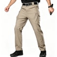 thumbnail image 2 of Men 6 Pocket Work Pants UPF50+ Regular Stretch Fit All Terrain Light Cargo Pants S-XXL（1 piece）, 2 of 10