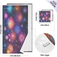 thumbnail image 3 of Coolnut City Fireworks Bath Towels Set,2 Piece Pure Cotton Ultra Soft High Absorbent Quick Dry Towel Set,1 Bath Towels, 1 Wash Cloths Wash cloth, 3 of 7