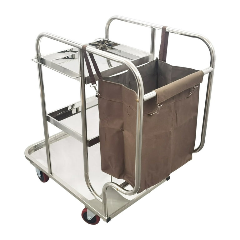 3 Shelf Janitor Cart