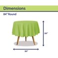 thumbnail image 2 of Lime Green Disposable Plastic Tablecloth for Round Tables (36 Pack) Table Cloths for Parties, Events & Weddings, Indoors & Outdoors, 84 inches, Plastic Table Cover, 2 of 5