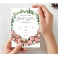 thumbnail image 3 of Inkdotpot 30 Bridal Shower InvitationsFloralWedding Fill-In Style Invites Blank Invites, 3 of 8