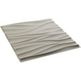 thumbnail image 6 of Ekena Millwork 19 5/8"W x 19 5/8"H Ripple EnduraWall Decorative 3D Wall Panel, UltraCover Satin Blossom White (Covers 2.67 Sq. Ft.), 6 of 6