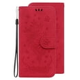 thumbnail image 3 of Case For OnePlus Nord N200 5G Embossed Pattern Leather Magnetic Closure Flip Cover Shockproof Non-slip Card Cash Pocket Wallet Phone Case For OnePlus Nord N200 5G,Red, 3 of 11