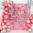 thumbnail image 4 of Panel Decorativo 4d Eco Shimmer Wall DECOWORLD 24pz 30*30cm Lentejuela Rosa Gold, 4 of 5