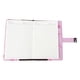 thumbnail image 2 of Cuaderno A5 con tapa de piel sintética y contraseña, bloc de notas, diario, material escolar de oficina, color rosa, 2 of 14