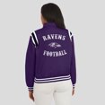 thumbnail image 5 of Women's WEAR by Erin Andrews Purple Baltimore Ravens Varsity Lightweight Full-Snap Jacket, 5 of 5