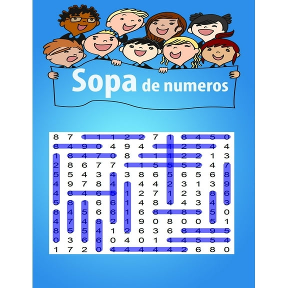 sopa de numeros: Una actividad para estimular la memoria visual y la atencion - Letra Grande - (Paperback)