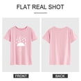 thumbnail image 7 of HUBERY Women Valentine's Day Heart Umbrella Graphic Crew Neck Short Sleeve Shirt, 7 of 7