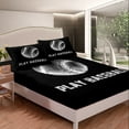 thumbnail image 4 of 3D Sports Baseball Sheets Youth, Play Baseball Bed Sheets Set Twin Size Sports Theme Sheet Set Bedroom Collection, Ball Sports Competition Bed Set 3 Pieces, 4 of 5