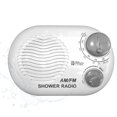 thumbnail image 1 of Radio de ducha KEN-TECH: incluye correa para transportar o colgar. Diseño portátil perfecto para baño, cocina y exteriores. Altavoz incorporado, radio con pilas, 1 of 5