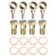 thumbnail image 1 of 4 Juegos Coche Banjo para para MANguera Espiga Perno Montajes Metal con 14mm Arandelas, 1 of 6