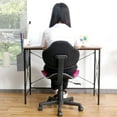thumbnail image 3 of JJS Home Office Low Back Computer Executive Chair, Ergonomic Mesh Chair with Extra Large Base and Pads, Black/Pink, 3 of 6