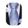 thumbnail image 1 of Set Clásico de Corbata de Seda Barry.Wang con Pañuelo y Gemelos, 1 of 4