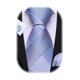 thumbnail image 1 of Set Clásico de Corbata de Seda Barry.Wang con Pañuelo y Gemelos, 1 of 4