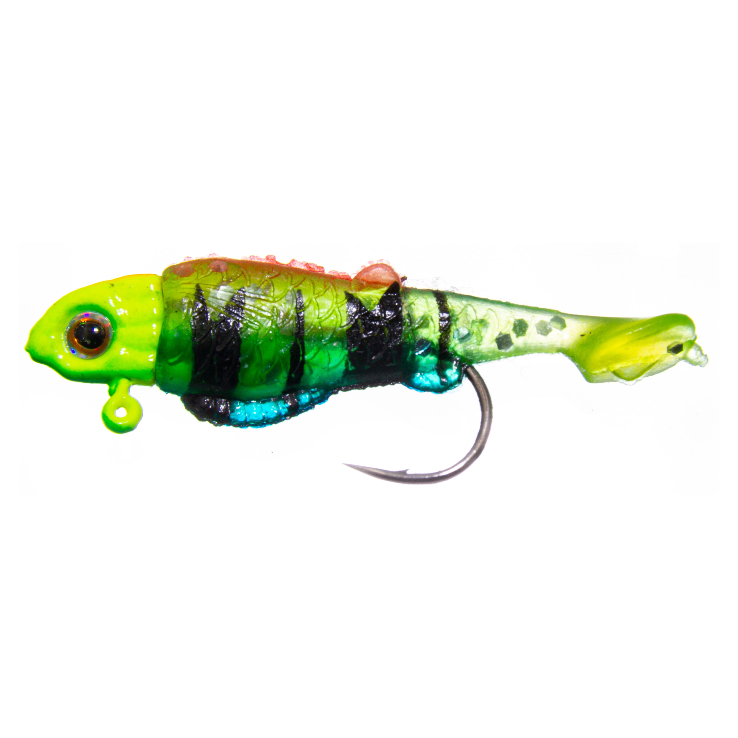 (2 pack) Ozark Trail 1/32 oz Rigged Panfish Minnow Fishing Lures, Firetiger, 2-Pack