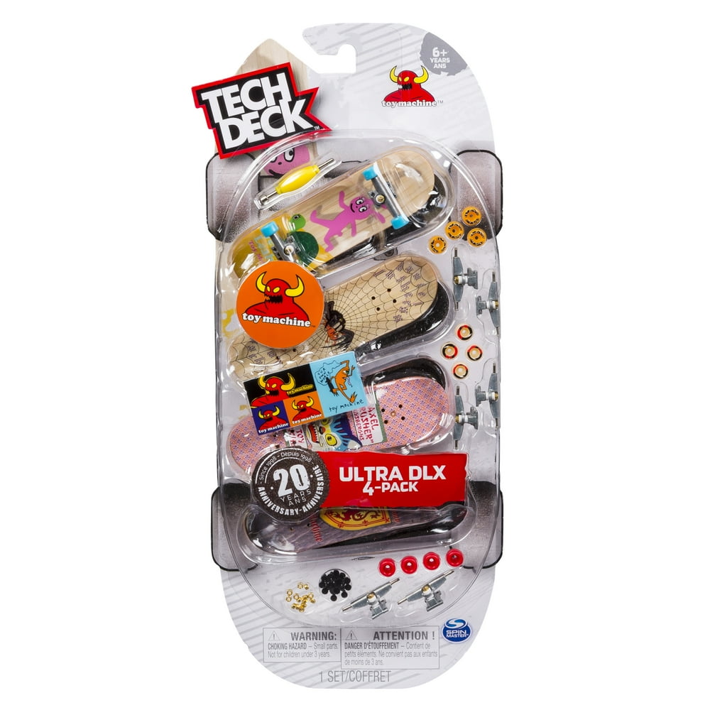 Tech Deck 96mm Fingerboards 4Pack Toy Machine