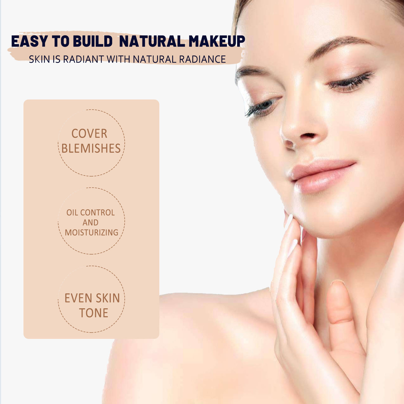 EELHOE Liquid Foundation Body Makeup Cover Tattoo Blemishes Natural  Waterproof Moisturizing 24H Long Lasting BB Cream