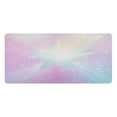 thumbnail image 2 of Leather Keyboard and Mouse Desk Mat Office Desk Accessories Protective Office Desk Decor Desk Pad Mat for Gaming, Work from Home, Office Rainbow Gradient Stars 16.5" x 35.4", 2 of 9