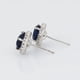 thumbnail image 3 of Finos Aretes Broquel Zafiro Swarovski Dama Oro 14K Laminado blanco Unitalla, 3 of 7