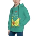 thumbnail image 2 of Kll Unisex Kids Boys Girls Hooded Pocket Pullover Hoodies-Funny Avocado, 2 of 9