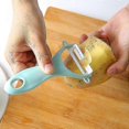 thumbnail image 3 of Stainless Steel Potato Peeler Fruit Peeler Pink+blue+green, 3 of 5