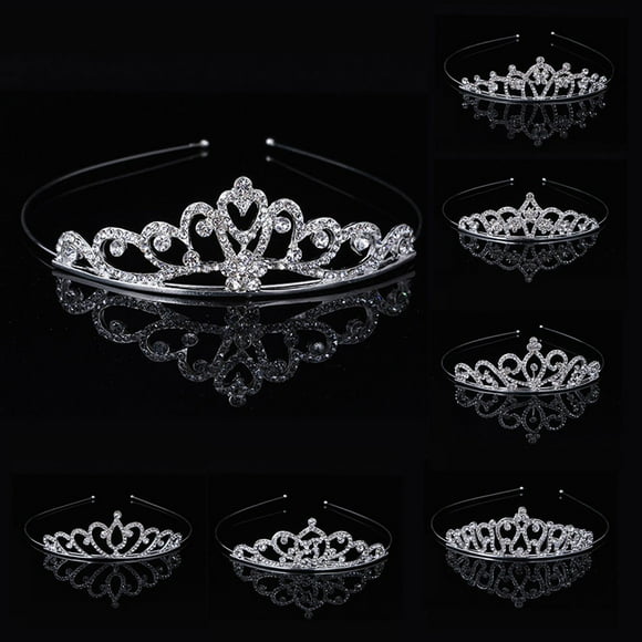 Serre-tête Diadème Princesse pour Fille, Couronne Adorable en Strass, Serre-Tête pour Fête Dansante