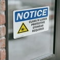 thumbnail image 4 of (2 Pack) Class IV Laser Protective Eyewear Sign, 4 of 7