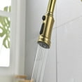 thumbnail image 4 of Cfowner Single Handle High Kitchen Faucet, Stainless Steel Kitchen Sink Faucets with Pull Down Sprayer, Gold, 4 of 6