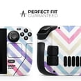 thumbnail image 2 of Design Skinz - Compatible with Steam Deck - Skin Decal Protective Scratch-Resistant Removable Vinyl Wrap Cover - Subtle Vintage Multi-Colored Chevron Pattern, 2 of 5