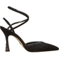 thumbnail image 6 of Sam Edelman Hardy Blac Ankle Strap Spool Heel Pointed Closed Toe Fashion Pumps (Black, 9), 6 of 6