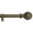 Cottage, variant on Urbanest Artichoke Rod, 3/4", Cottage With Renaissance Gold Rod, 28"-48"
