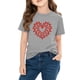 thumbnail image 4 of Blusas y camisas de manga corta con cuello redondo para niños y niñas, camisetas gráficas de manga corta, blusas con estampados bonitos para la temporada escolar., 4 of 9