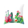 thumbnail image 1 of Cactus Succulents Pattern Polyester Pillowcase Cushion Cover Office Sofa Home Peach Skin Velvet Decor, 1 of 7