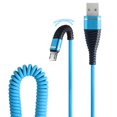 thumbnail image 2 of Klonfd Micro USB Fish Tail Spring Durable Cable Data Fast Charging For Android Phone, 2 of 3