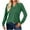 Green, variant on Christmas! Ohufall Womens Tops, Women's Fashion Deep V- Neck Solid Button Long Sleeve Blouse Shirt Top Womens Fashion