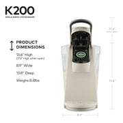 Keurig K200 Single-Serve K-Cup Pod Coffee Maker, Sandy Pearl