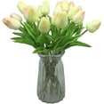 thumbnail image 2 of 10-Heads Home Decoration Mini Tulip Real Touch Tulip Artificial Flowers Bouquets (Dark Teal), 2 of 5