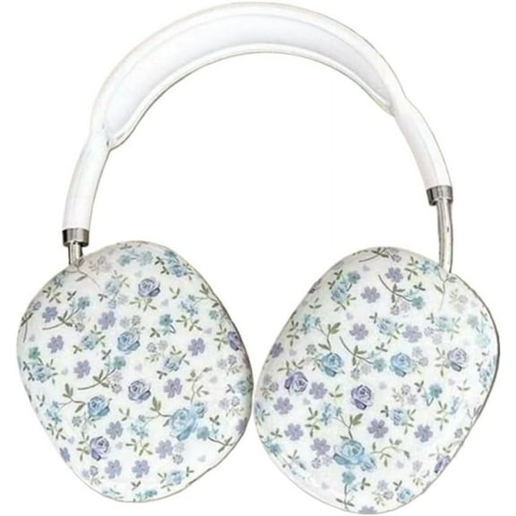 Cover for Airpods Max,Beautiful Flower Shockproof Soft Headset Case,Fully Protective Headphone Shell for Girls Women