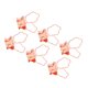 thumbnail image 5 of Clips Lindos para Carpetas Ormromra 100 Mango en Forma de Girasol Metal Resistente Oro Rosa, 5 of 8